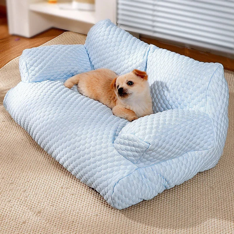 Pet Sofa Wholesale Four Seasons General Can Be Removed and Washed Cat Bed Dog Waterproof Breathable Ice Silk Supplies Cat Kennel